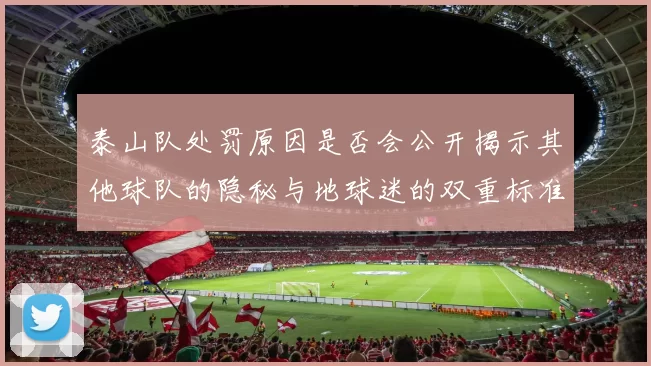 泰山队处罚原因是否会公开揭示其他球队的隐秘与地球迷的双重标准